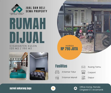 Rumah dijual 2 lantai di Cisaranten Kulon Arcamanik Kota Bandung