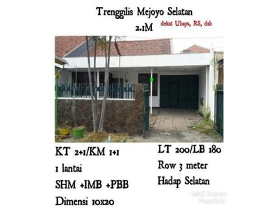 Rumah Dijual, Tenggilis Mejoyo, Surabaya, Jawa Timur