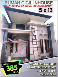 Rumah jumbo bisa kredit Inhouse mepet pakal sby barat