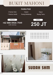 Rumah Murah 36/72 Bukit Mahoni Citra Indah City