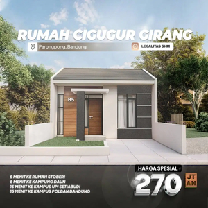 Rumah unit terbatas di cigugur girang