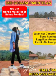 Tanah kavling murah view gunung ada promo 5 unit harga 150 juta