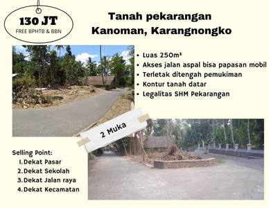 Tanah murah SHM Gemamppir, Karangnongko