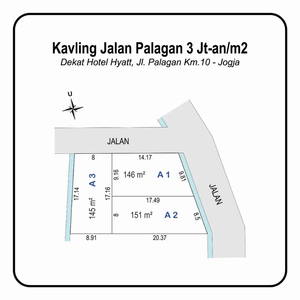 Utara Jl. Gito Gati Area Jl. Palagan Km 10 Tanah SHMP Mobil Papasan