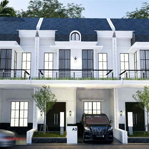 Dijual Rumah Dengan Konsep Eropa Klasik 2 Lantai