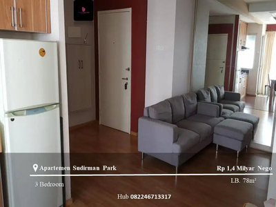 Dijual Apartement Sudirman Park High Floor 3BR Full Furnished Tower B