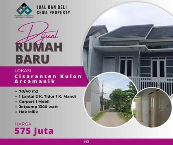 Dijual Cepat Rumah Termurah 500 Jutaan Di Cisaranten Kulon Arcamanik