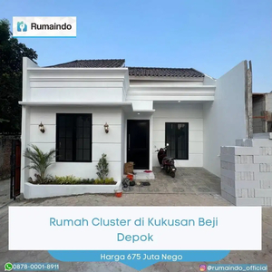 Dijual Murah Rumah Cluster di Kukusan Beji Depok