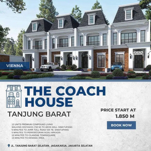 Dijual Murah Rumah Cluster The Coach House Tanjung Barat