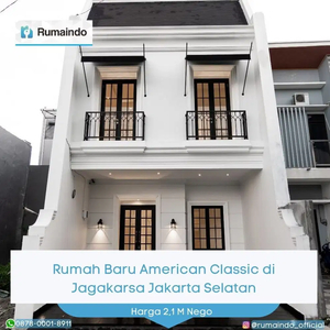 Dijual Rumah Baru American Classic di Jagakarsa Jakarta Selatan