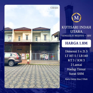 DIJUAL RUMAH BARU KUTISARI INDAH UTARA SURABAYA DKT PETRA SIWALANKERTO