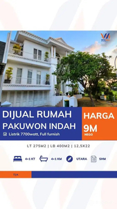 Dijual Rumah Cantik Modern di Pakuwon Indah