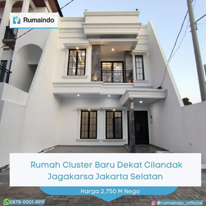Dijual Rumah Cluster Baru Dekat Cilandak Jagakarsa Jakarta Selatan