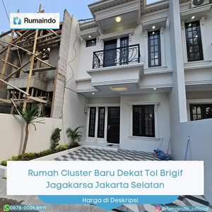 Dijual Rumah Cluster Baru Dekat Tol Brigif Jagakarsa Jakarta Selatan