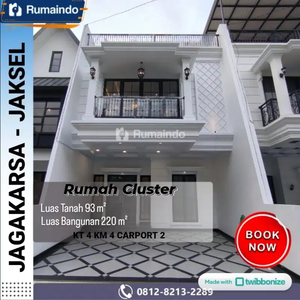 Dijual Rumah Cluster Jln Sadar Raya Jagakarsa Jakarta Selatan