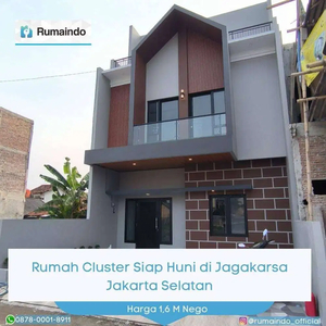Dijual Rumah Cluster Siap Huni di Jagakarsa Jakarta Selatan
