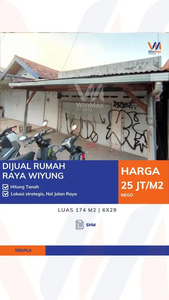 Dijual Rumah Hitung Tanah Raya Wiyung