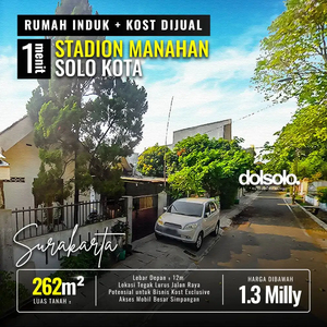 Dijual Rumah Kost Solo Kota Surakarta 1 menit Stadion Manahan Banjarsa