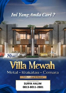 Dijual Villa Mewah Cemara Park Palace Jalan Pendidikan - Metal