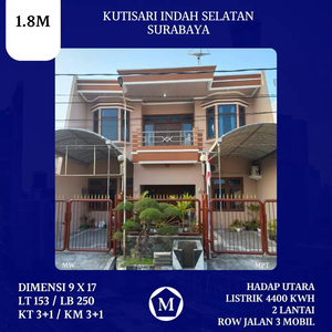 Jual Rumah Kutisari Indah Selatan 2 Lantai Dekat Siwalankerto Rungkut