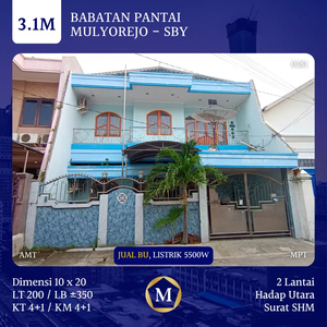 Rumah Babatan Pantai Kenjeran Dkt Pakuwon City Mulyosari Wisma Permai