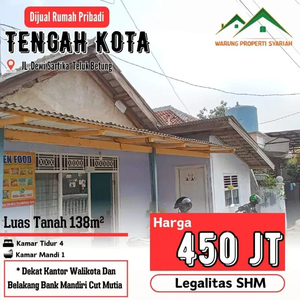 Rumah dekat bank Mandiri teluk