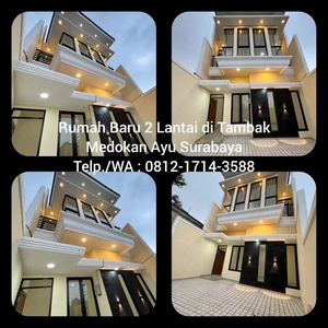 Rumah Dijual Tambak Medokan Ayu Surabaya 2 Lantai Baru 081217143588