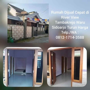 Rumah Dijual Waru Sidoarjo Di River View Tambakrejo Turun Harga