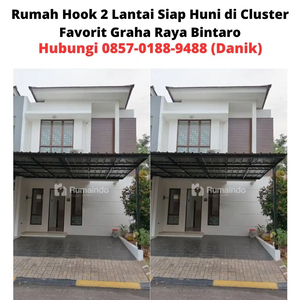 Rumah Hook 2 Lantai Siap Huni di Cluster Favorit Graha Raya Bintaro