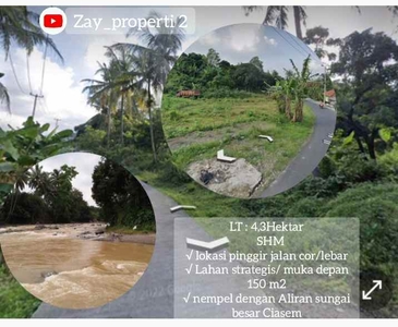 Tanah Dekat Aliran Sungai Besar Subang Jawa Barat
