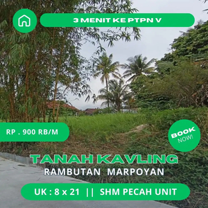 Dijual Tanah Kavling Rambutan 150jt Luas 160 m2 SHM Kota Pekanbaru