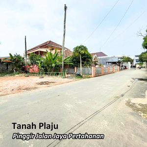 Dijual Tanah Palembang lokasi pinggir jalan jaya VI Pertahanan Plaju