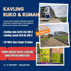 kapling ruko dan kapling rumah berhadiah motor