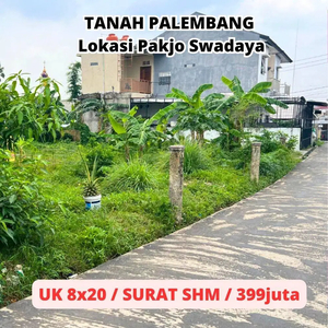 Tanah Kavling Murah Dekat SMA 11 Palembang Jl.Swadaya Pakjo