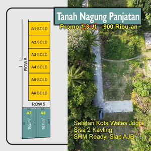 Tanah Kulon Progo Murah; Dekat Calon Toll Wates - Jogja, SHM Ready
