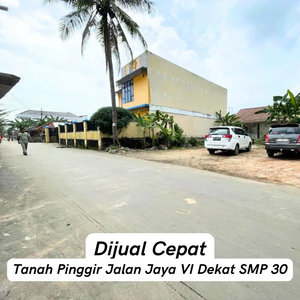 Tanah Palembang lokasi Plaju Pertahanan Pinggir Jalan Jaya VI