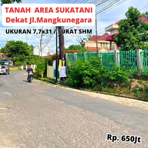 Tanah Strategis SHM, Dekat Jl.Mangkunegara Area Sukatani