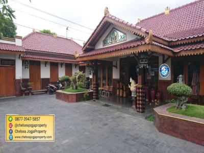 Dijual Rumah Mewah Luas Desain Etnik Jawa dekat Keraton Jogja