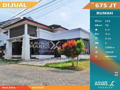 Dijual Rumah Desain Bali Siap Huni Dekat Plasa Araya Arjosari, Malang
