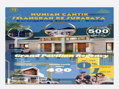 Rumah selangkah ke Surabaya Harga 400 jutaan