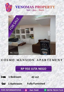 Apartement Cosmo Mansion Tipe L Lantai Sedang View Selatan Hook