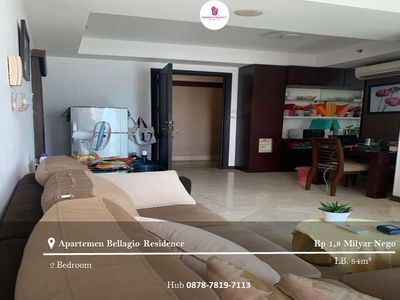 Dijual Apartement Bellagio Residence 2BR Furnished Lantai Sedang