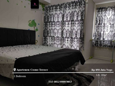 Dijual Apartement Cosmo Terrace Middle Floor 1BR Full Furnished