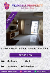 Dijual Apartement Sudirman Park 1BR Full Furnished Tower B High Floor
