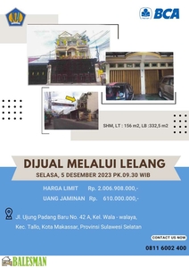 DIJUAL MELALUI LELANG