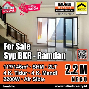 Dijual Rumah Baru Siap Huni di Sayap BKR