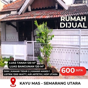 Dijual Rumah di Kayu Mas Timur Semarang