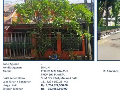 Dijual Rumah Malaka Asri Duren Sawit