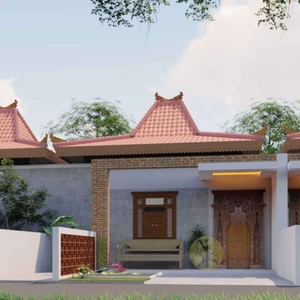 Dijual Rumah Semi Klasik Pintu Gebyok Jepara Di Prambanan