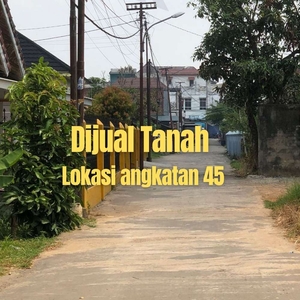 Dijual tanah dan bedeng palembang lokasi angkatan 45